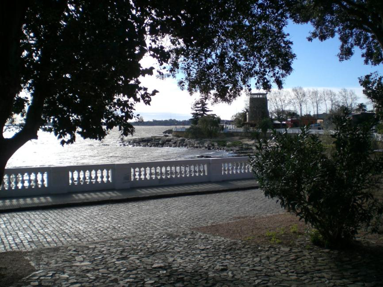 A ponta da muralha oferece uma vista panorâmica da capital argentina.