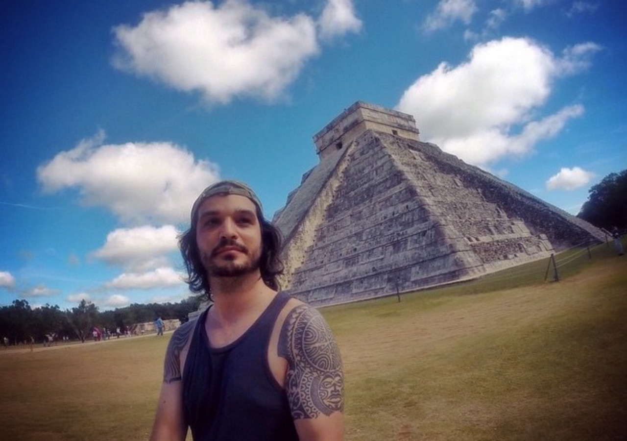 Daniel "à paisana", durante viagem ao México.