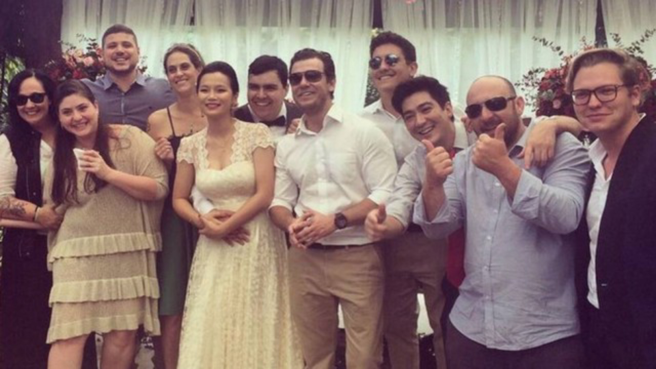 Jiang com os colegas MasterChef. Reprodução/Instagram.
