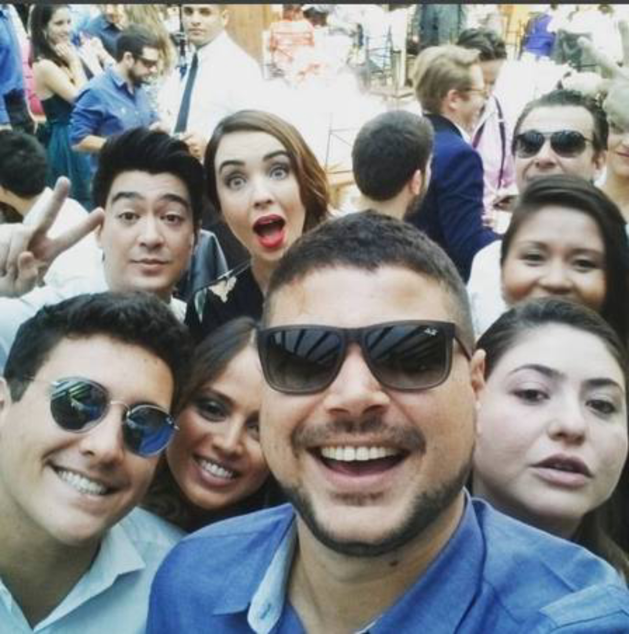 Selfie "MasterChef" durante a festa. Reprodução/Instagram.