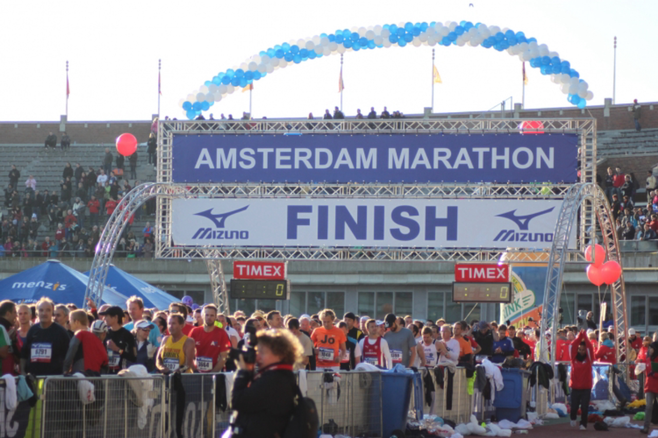 Pacote que dá direito a uma vaga na Maratona de Amsterdã.