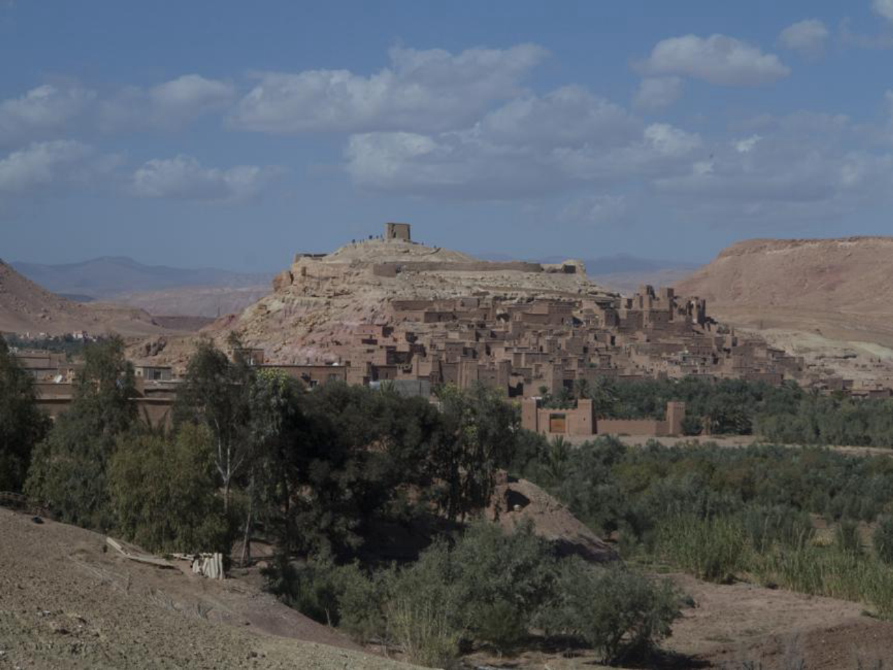 A hipnotizante kasbah de Ait-Ben-Haddou, uma antiga fortaleza que remonta a 757.