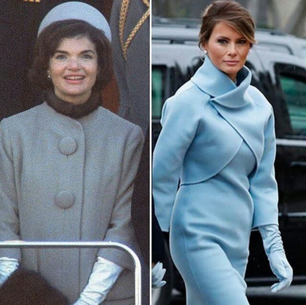 Jacqueline Kennedy e Melania Trump. Fotos: Reprodução. 