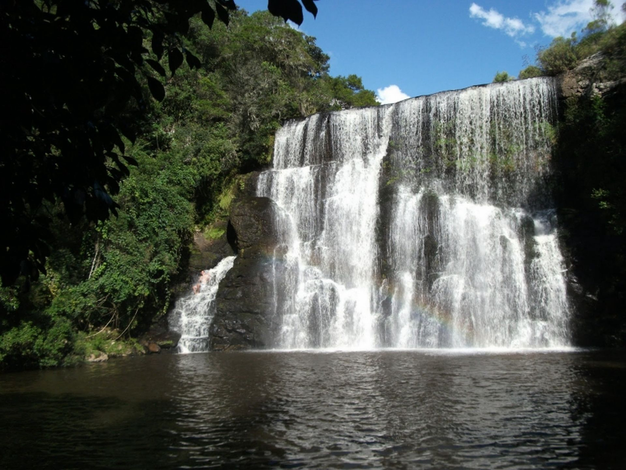 A Cachoeira do Tio França, em Passo da Ilha. Foto: Cambará do Sul Turismo/divulgação.
