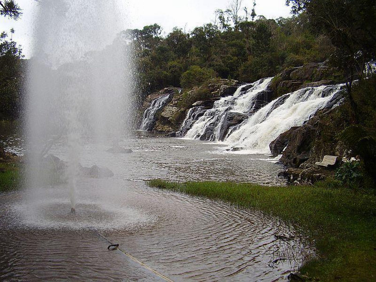 Saltinho é uma das atrações turísticas de Tijucas do Sul. Foto: Divulgação/Prefeitura de Tijucas do Sul.